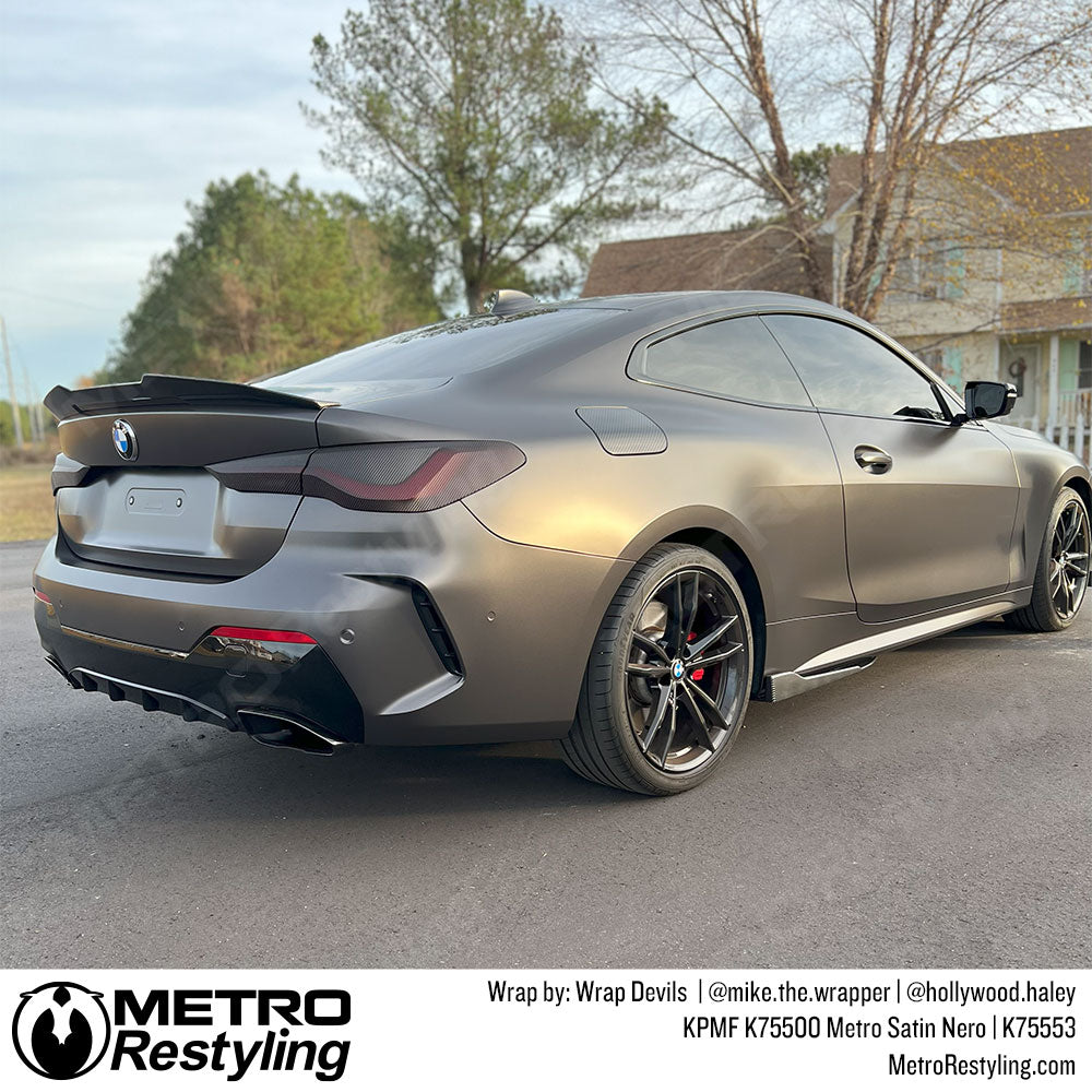 satin gray bmw wrap