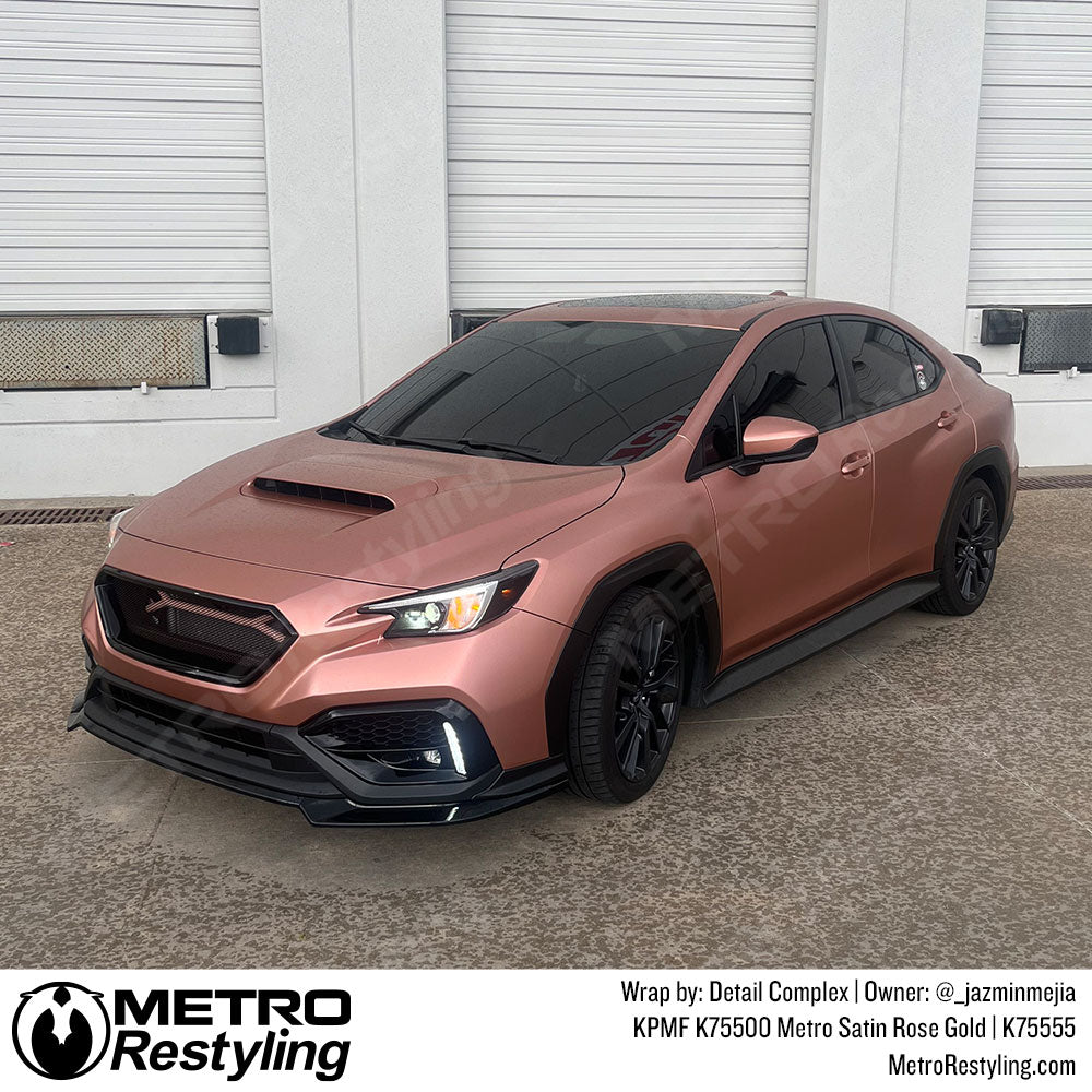 rose gold subaru wrap