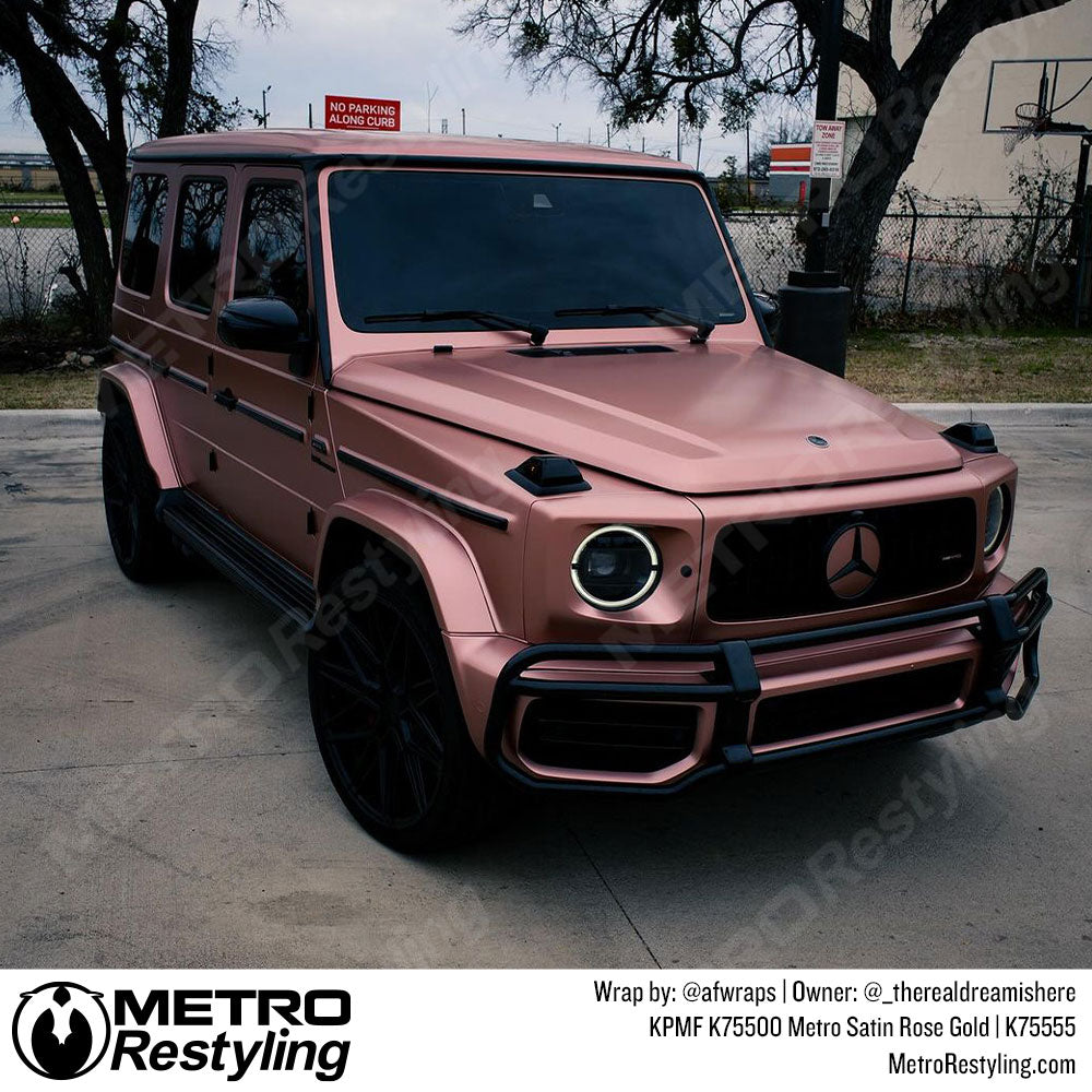 Satin Rose Gold Mercedes Wrap