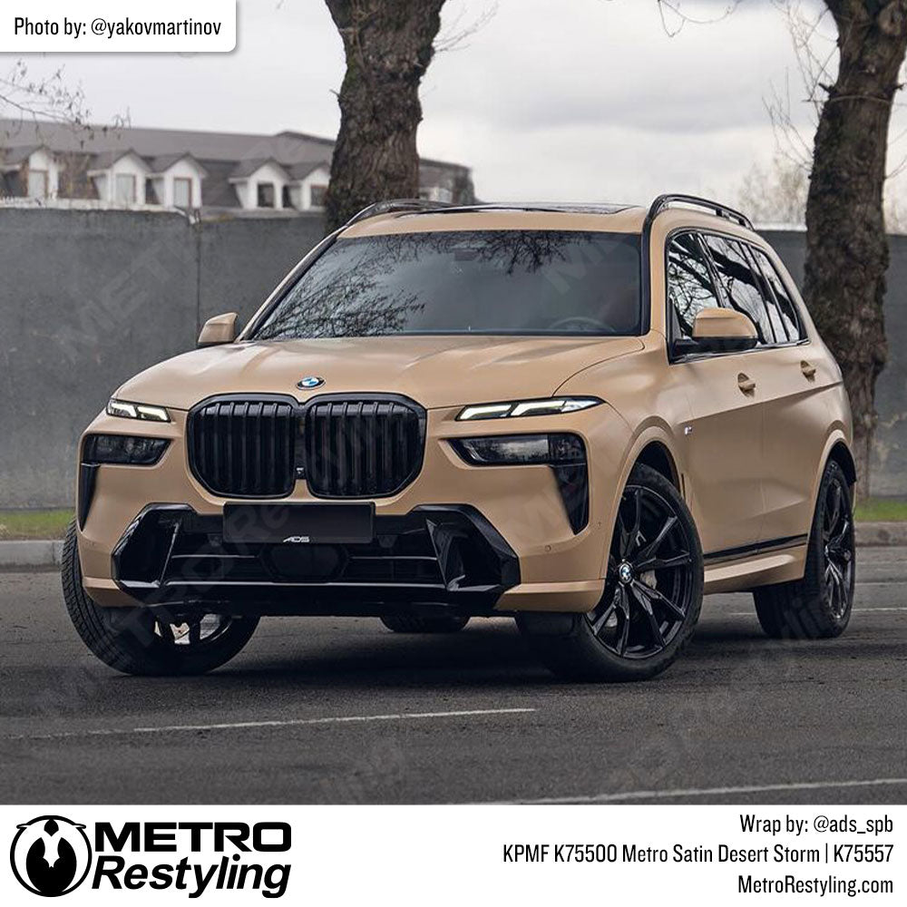bmw suv with tan wrap