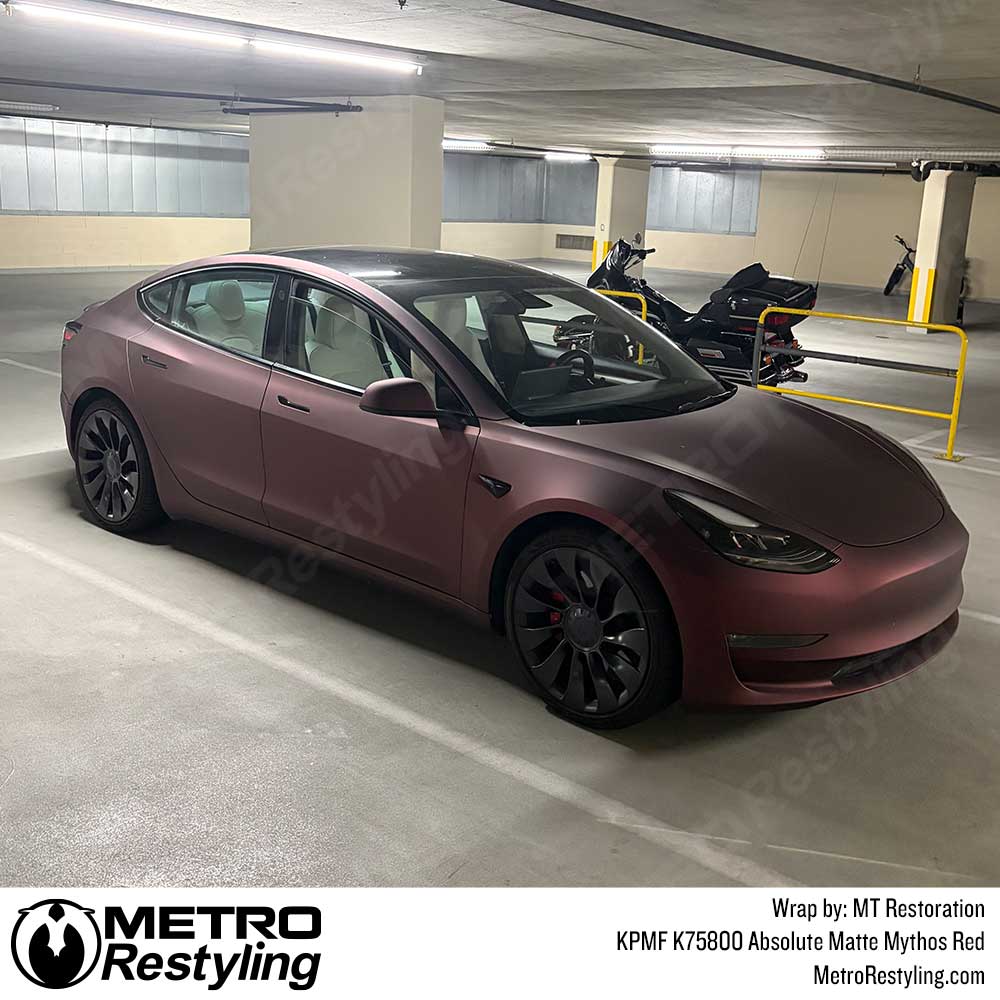 KPMF K75800 Absolute Matte Mythos Red Vinyl Wrap | K75801