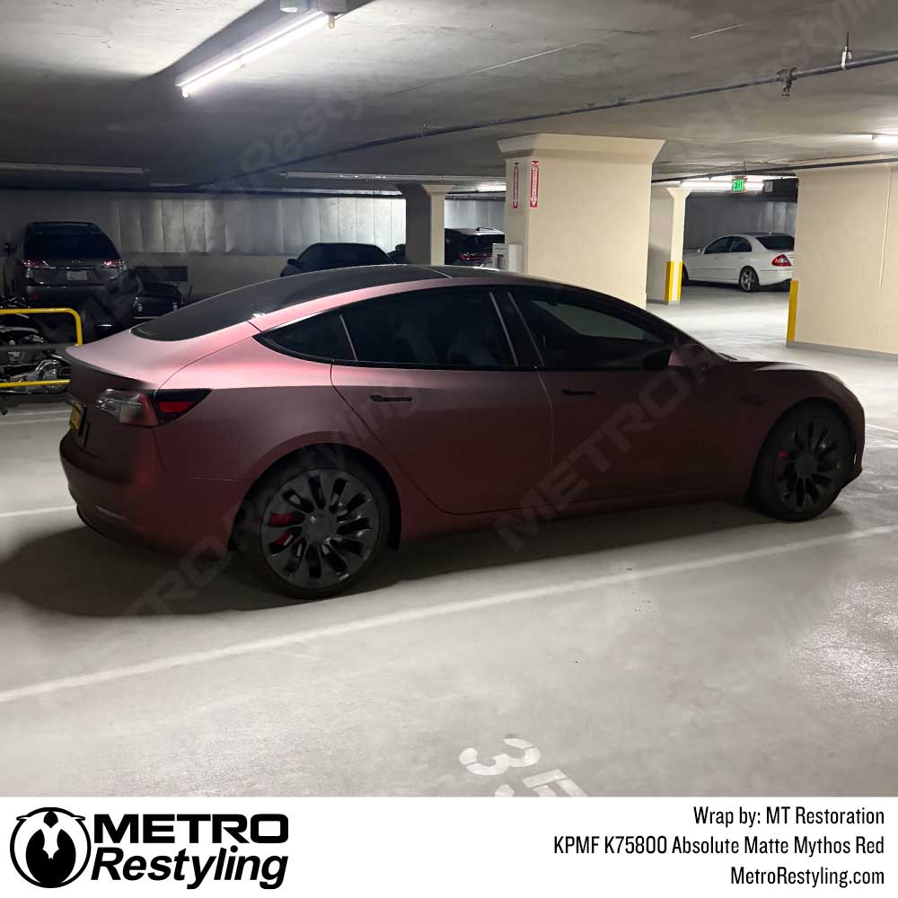 KPMF K75800 Absolute Matte Mythos Red Vinyl Wrap | K75801