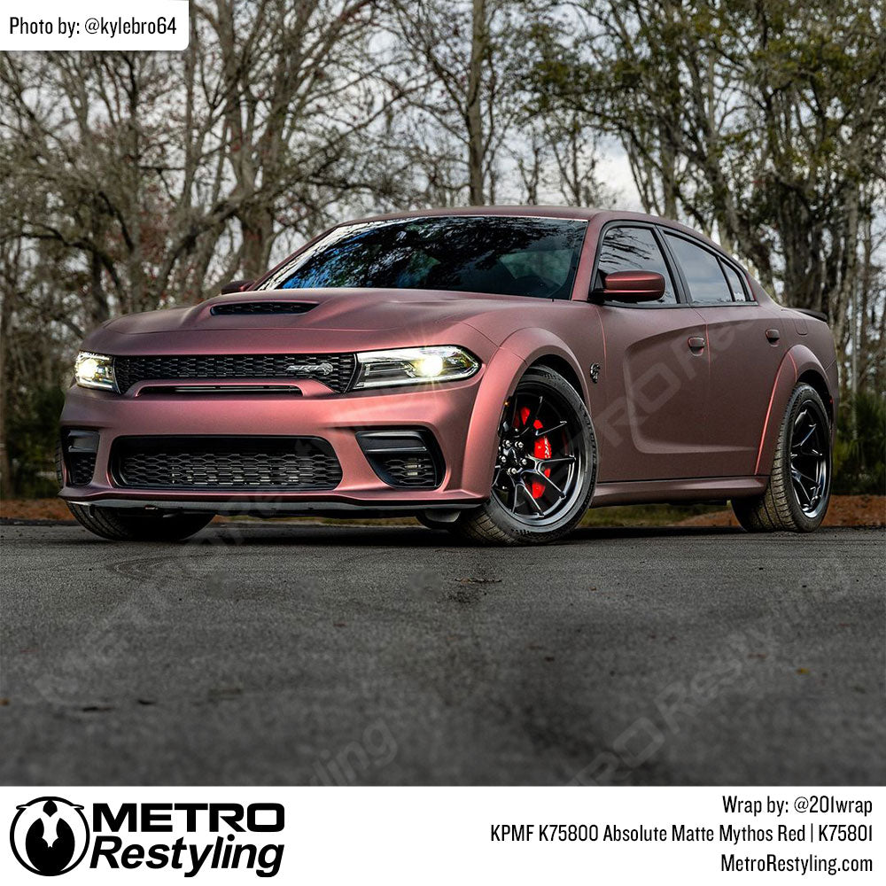 Red Dodge Charger Wrap