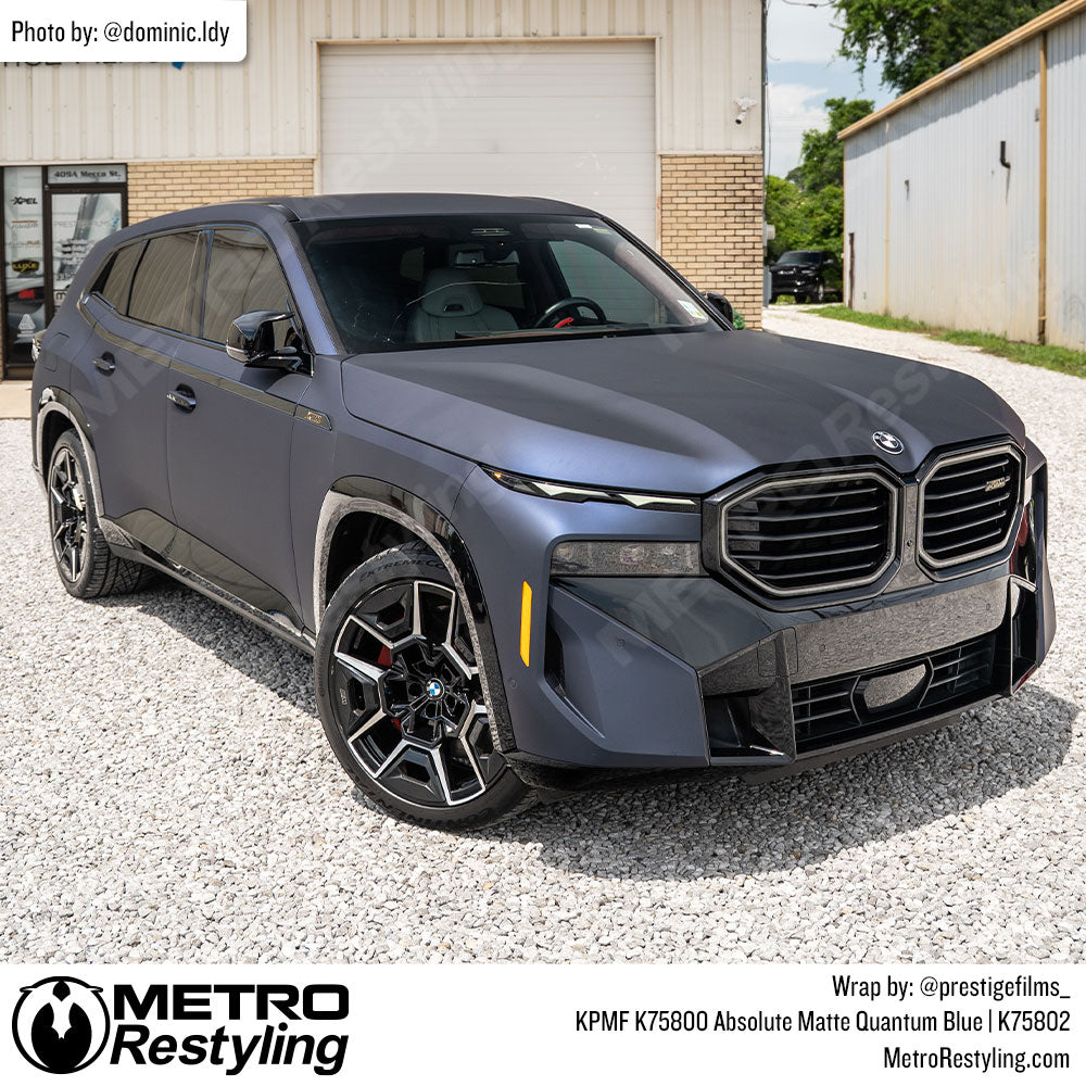 Blue BMW XM Wrap