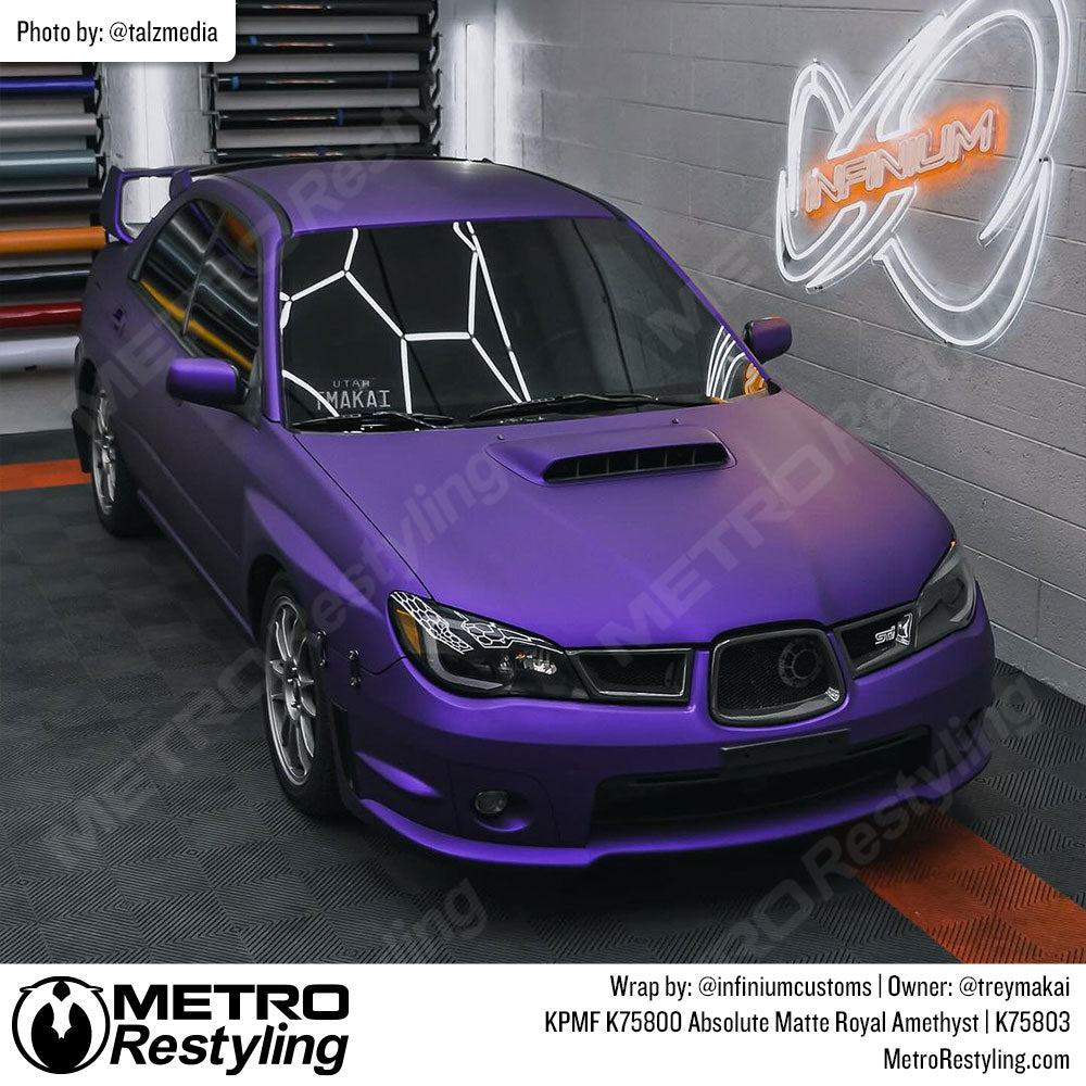 KPMF K75800 Absolute Matte Royal Amethyst Vinyl Wrap | K75803