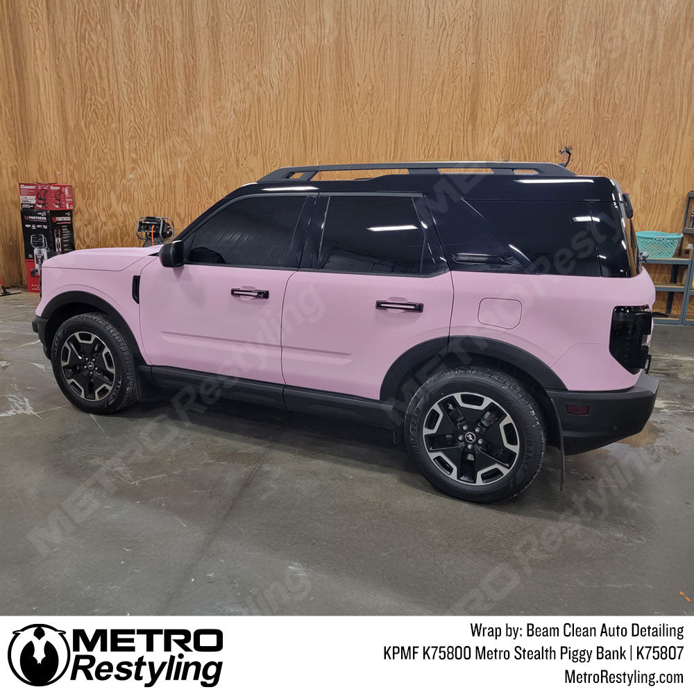 matte pink bronco wrap