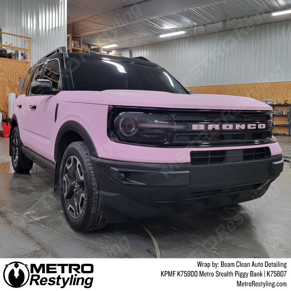 matte pink bronco wrap