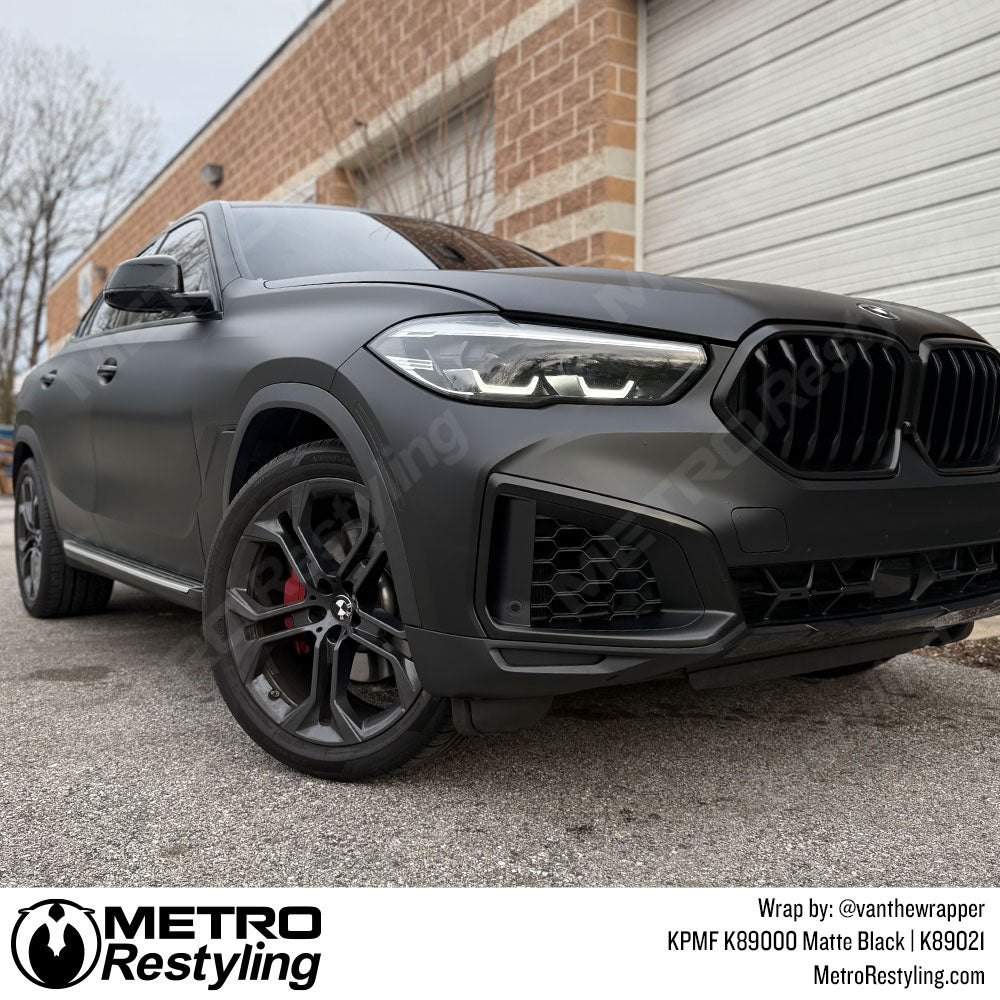 matte black bmw wrap
