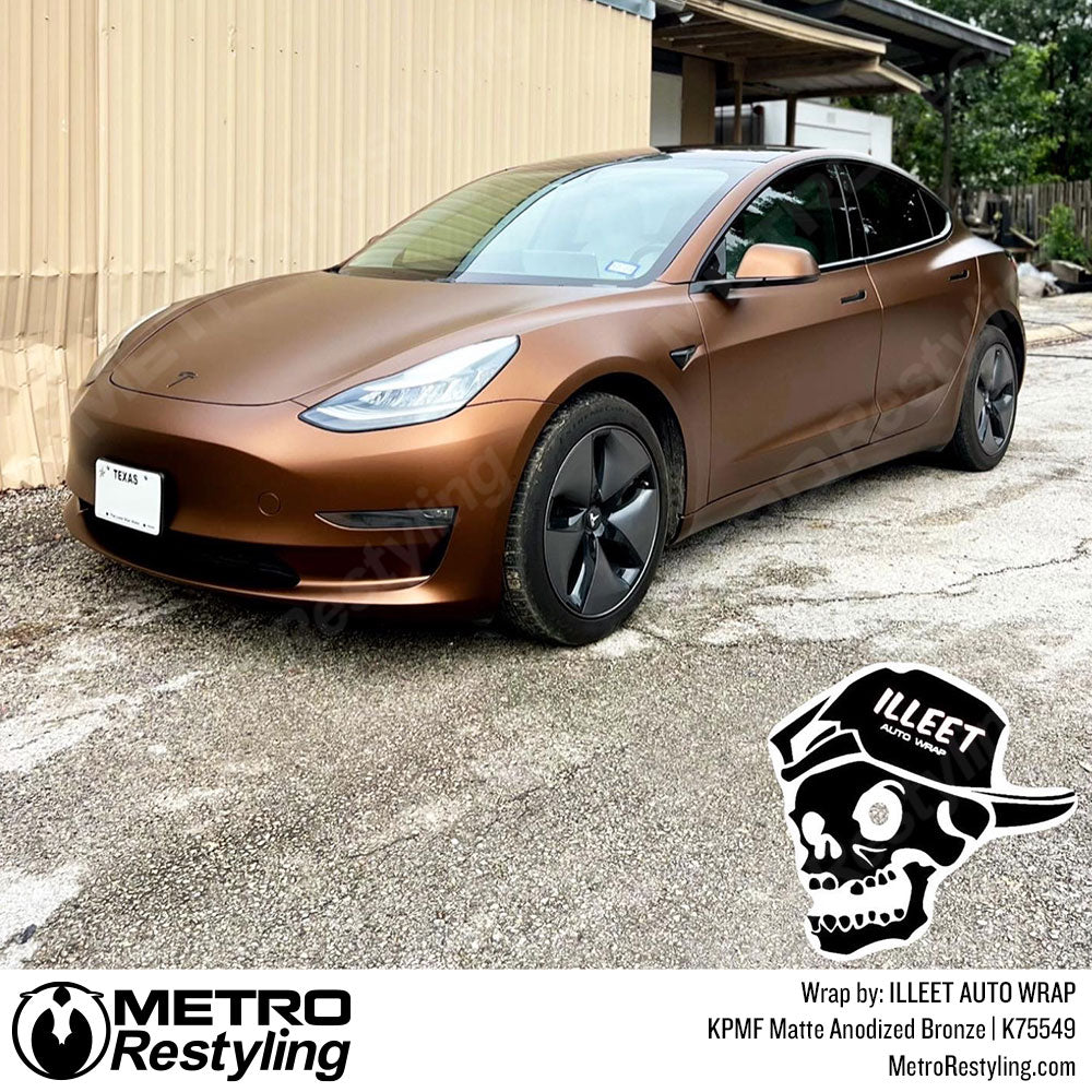 Bronze Wrapped Tesla