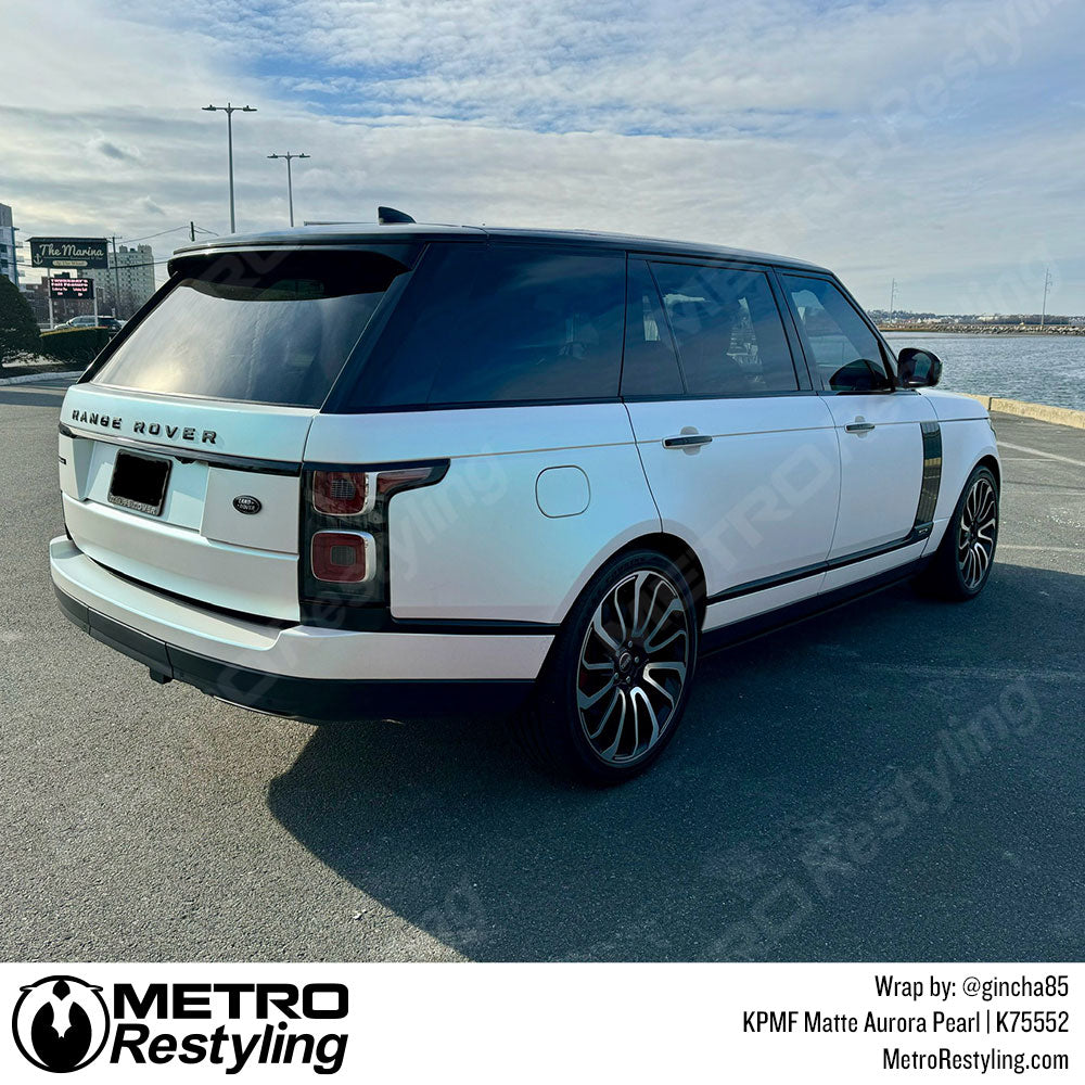 white range rover vinyl wrap