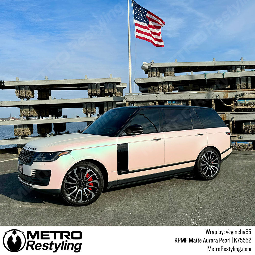 aurora pearl range rover wrap