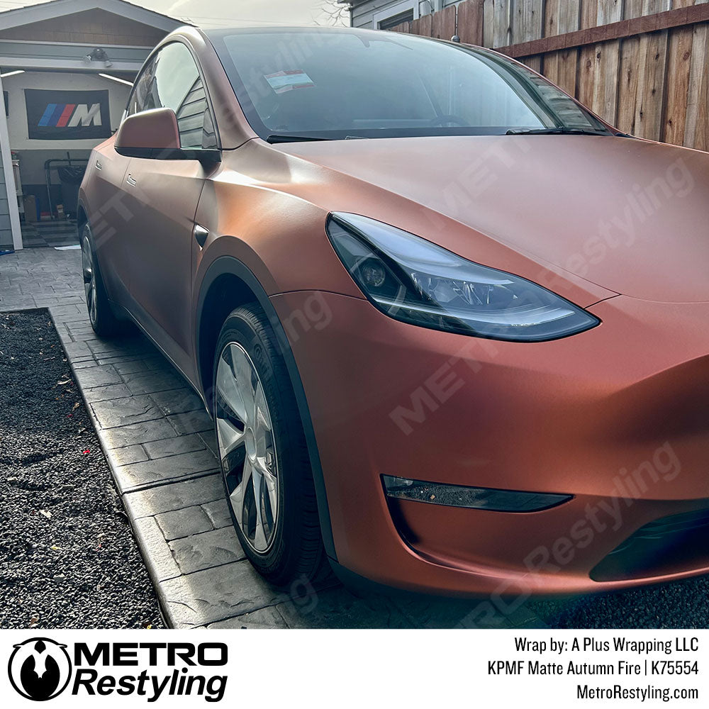 autumn fire tesla wrap