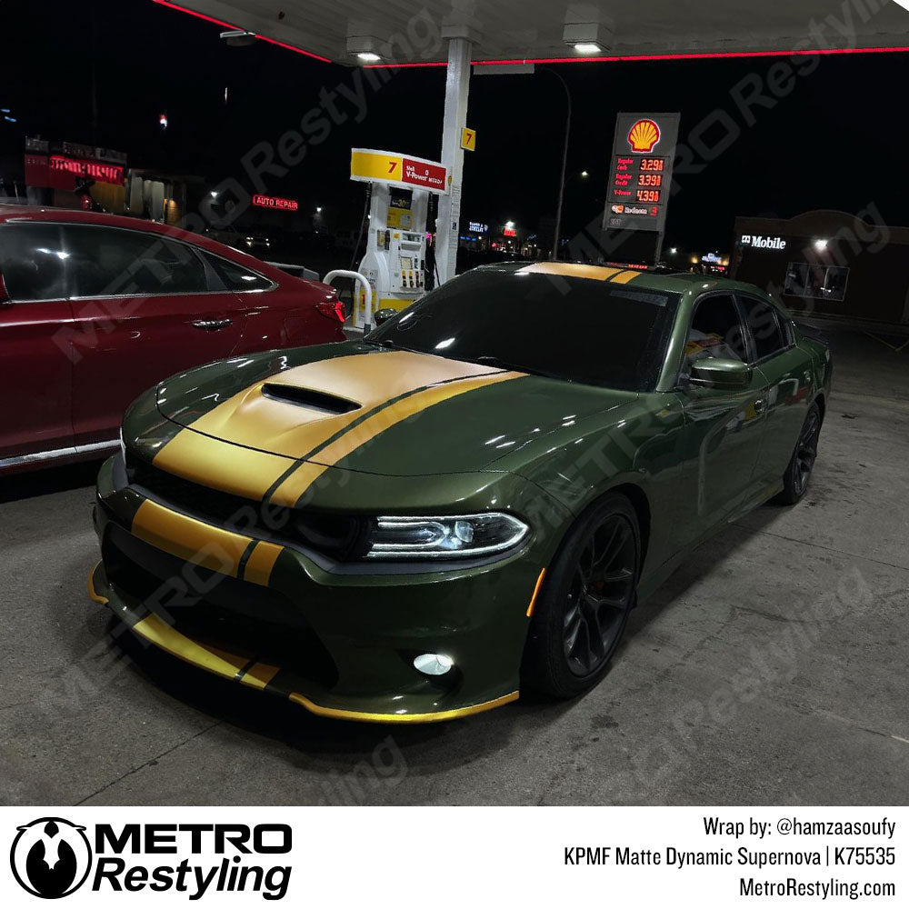 yellow charger stripe wrap