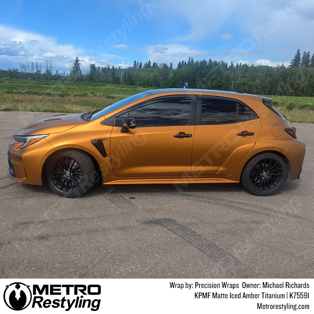 iced amber titanium corolla wrap