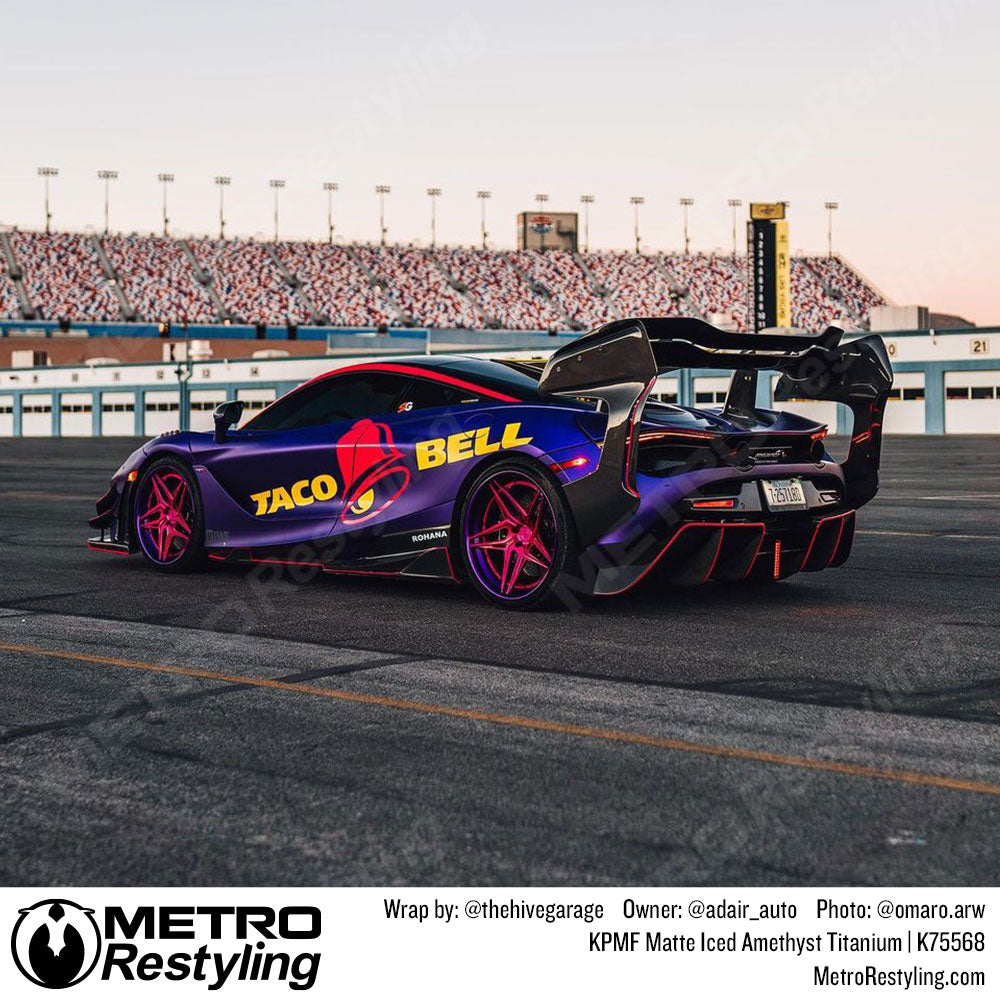 taco bell race car vinyl wrap
