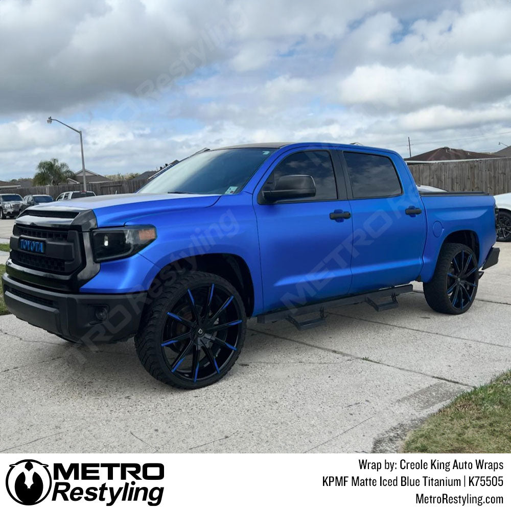 toyota tundra blue wrap
