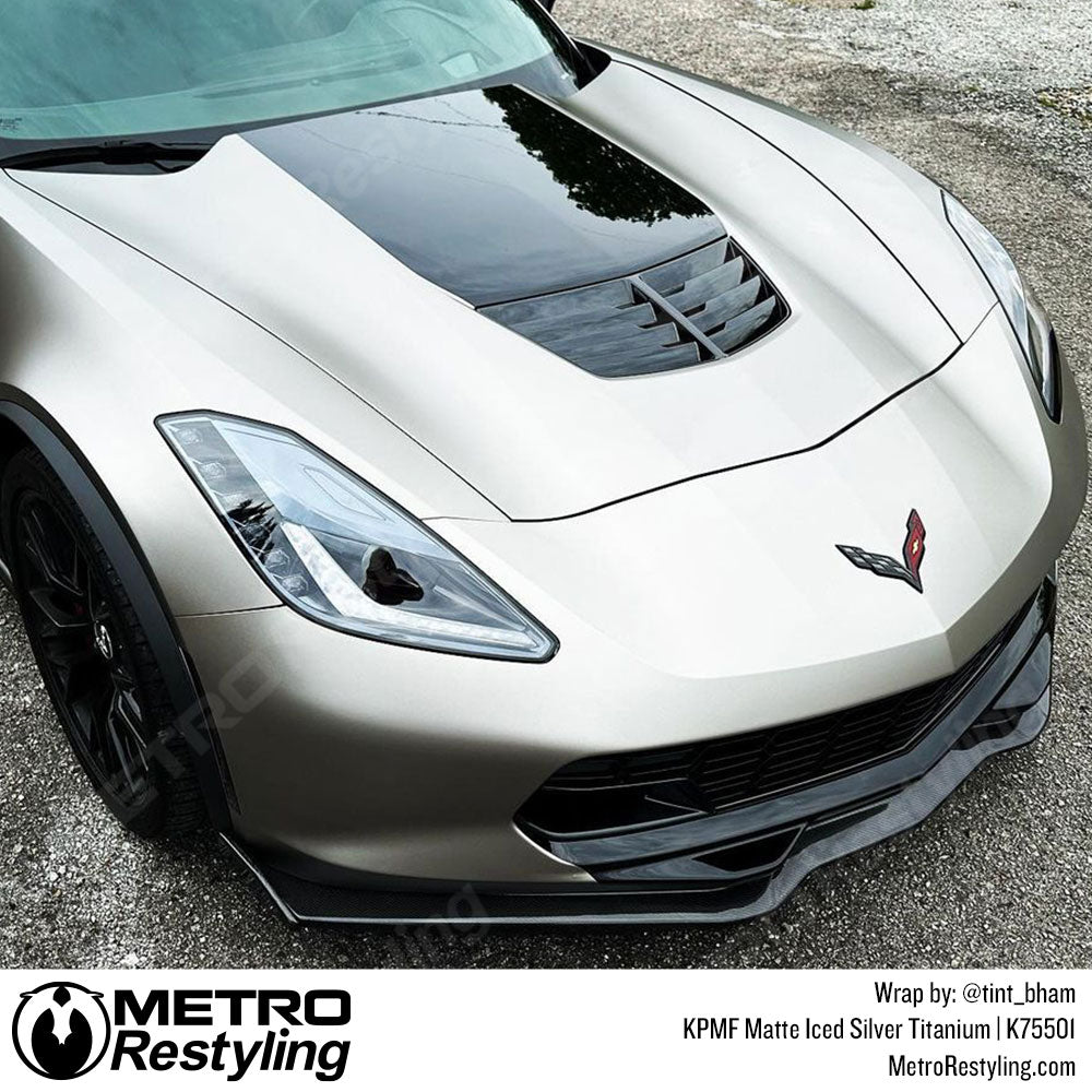 Titanium Corvette Wrapped Vinyl
