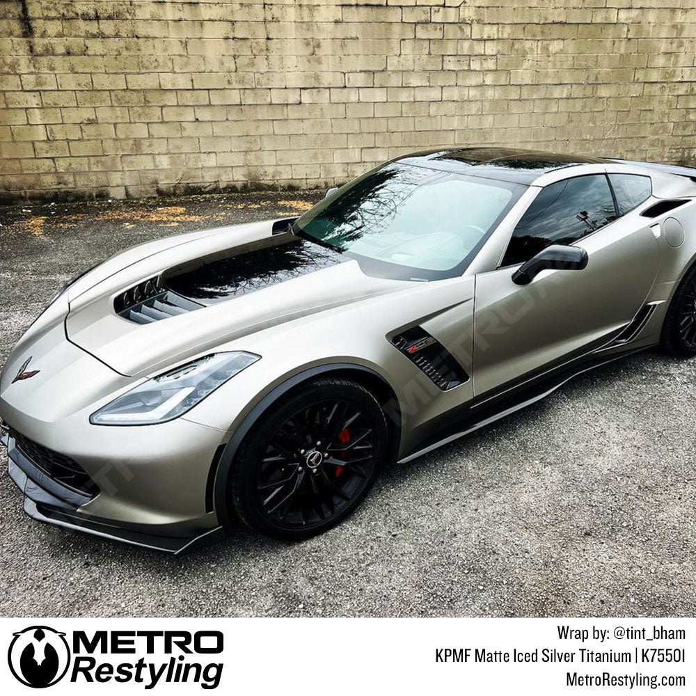 Titanium Vinyl Wrapped Corvette