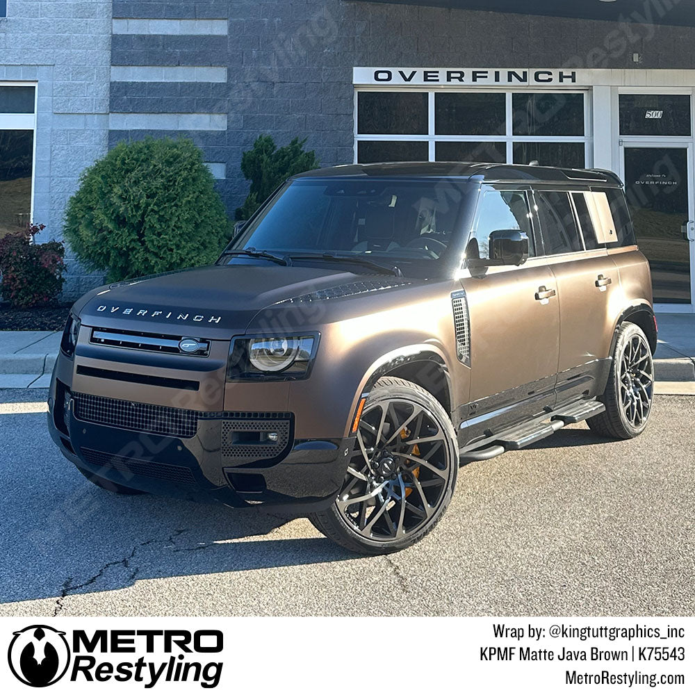 brown range rover wrap
