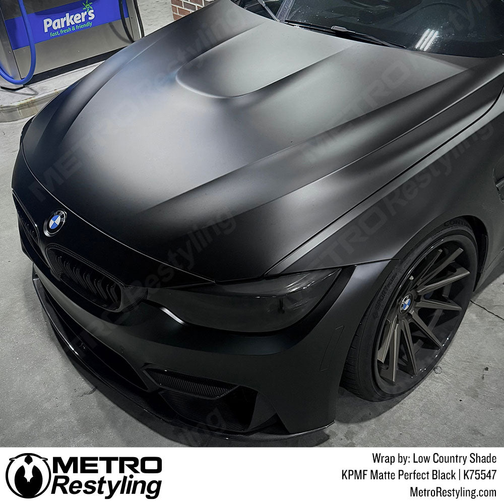 KPMF K75400 Matte Perfect Black Vinyl Wrap | K75547