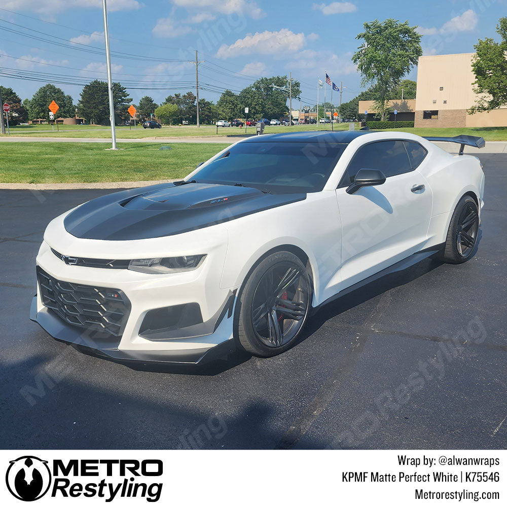 white corvette wrap
