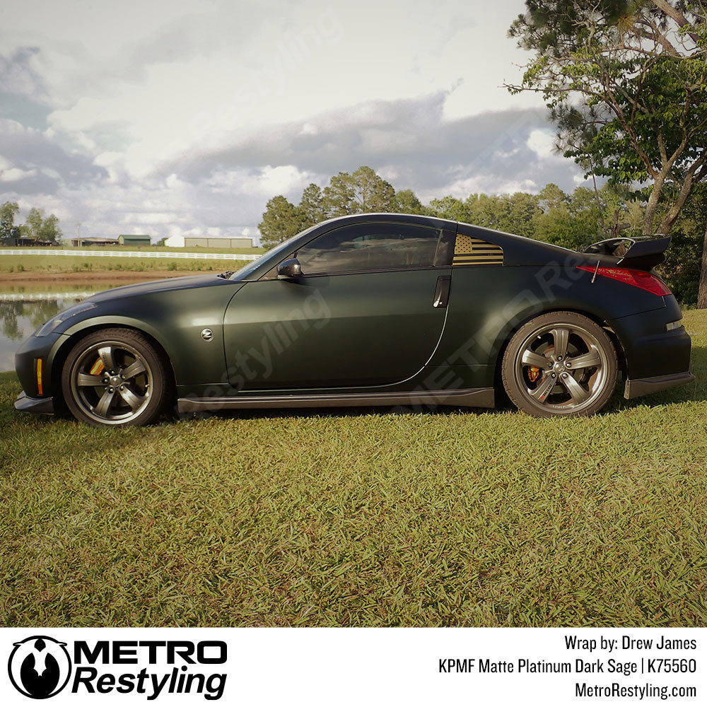 Matte Platinum Dark Sage Vinyl