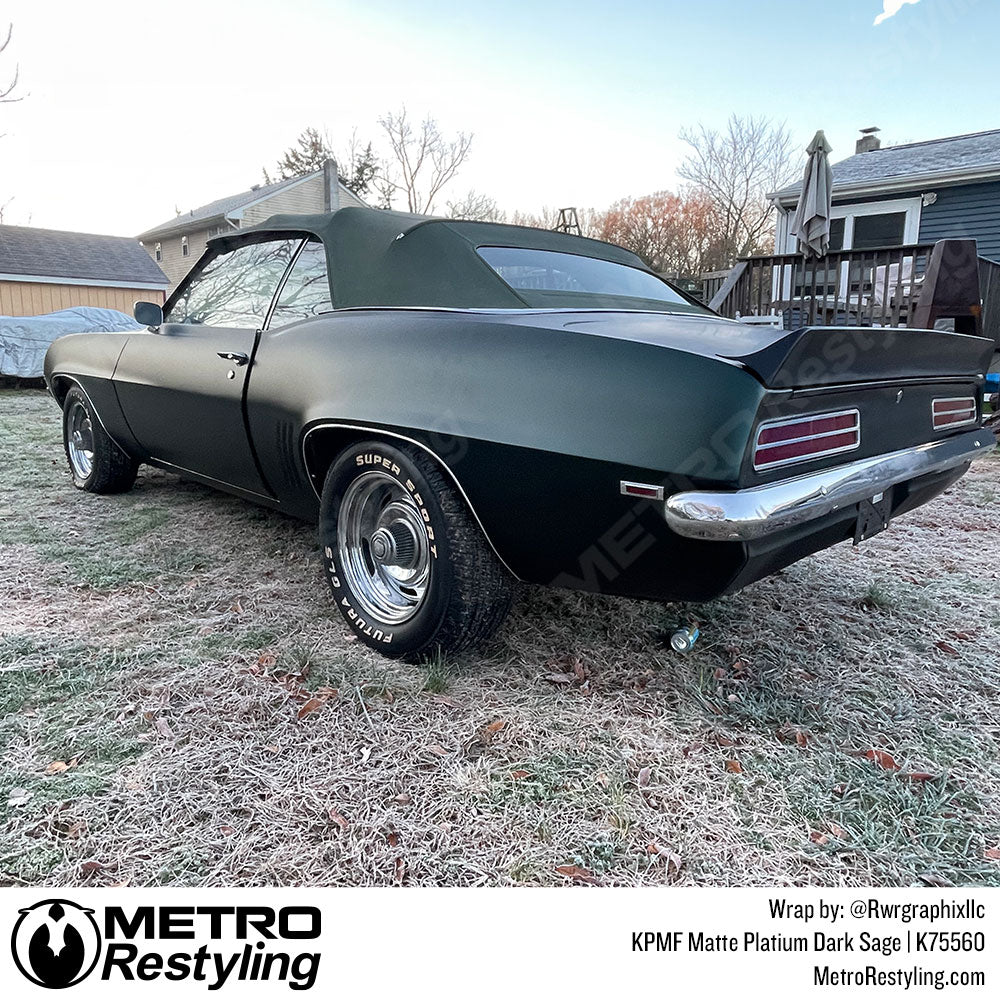 dark sage camaro wrap
