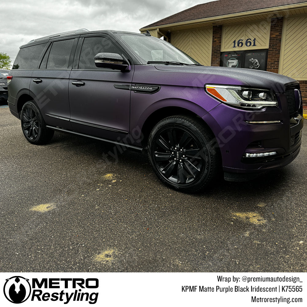purple black lincoln wrap