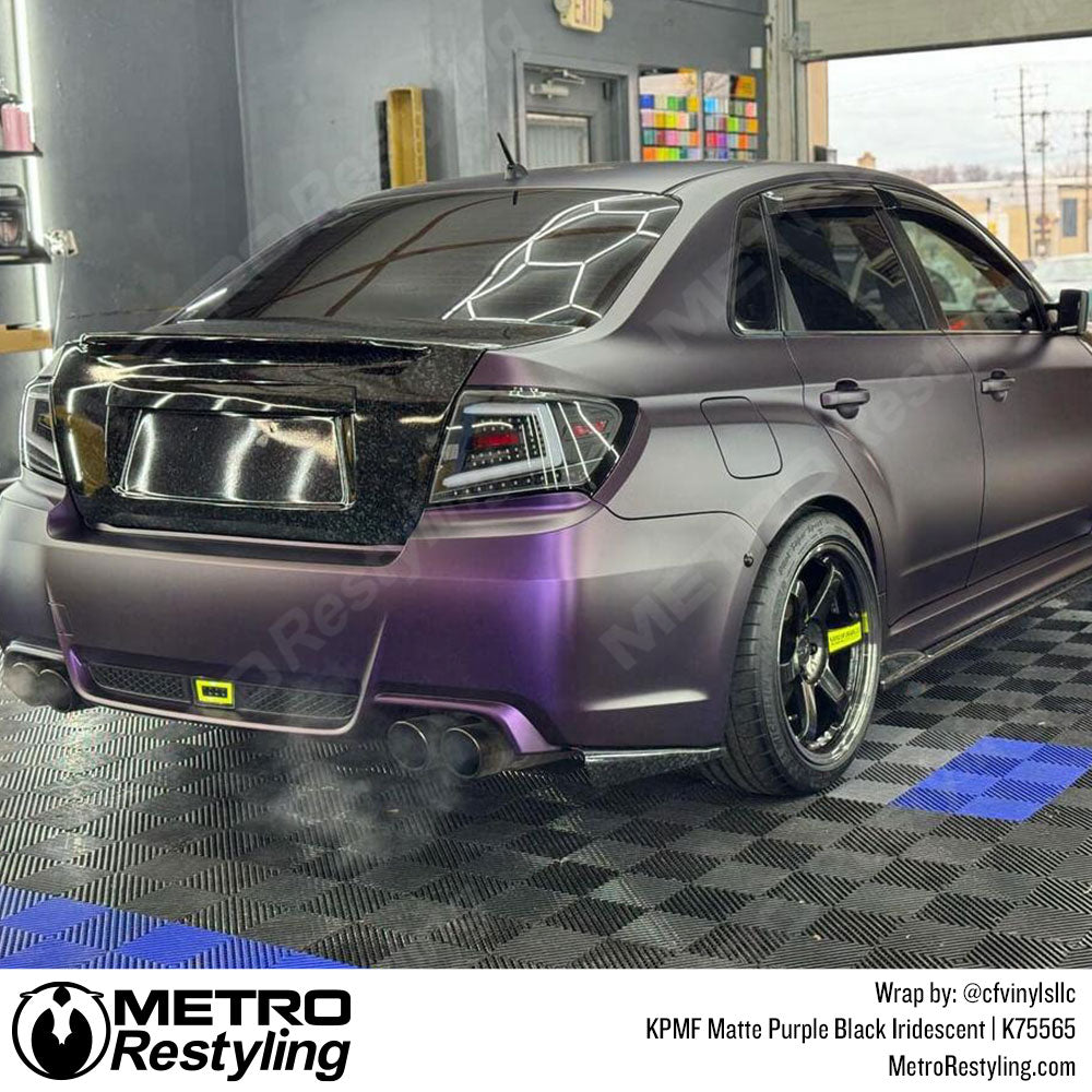 matte purple subaru wrap