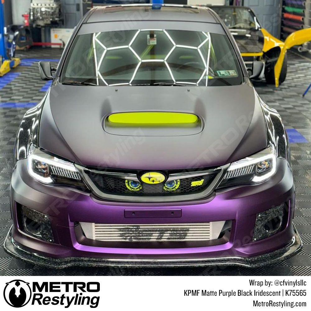purple black subaru wrap