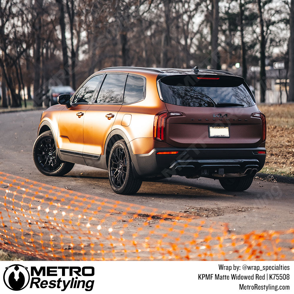 Matte Red Kia Wrap