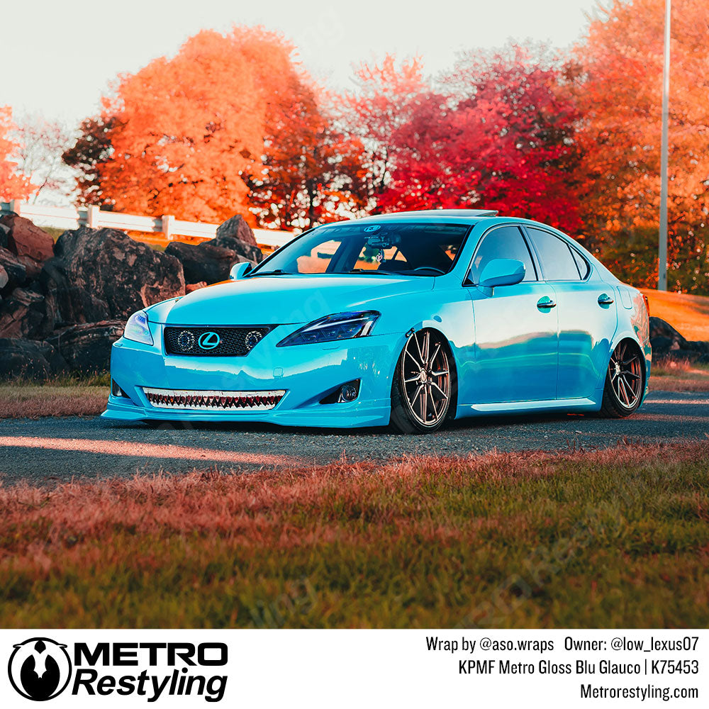 blue lexus wrap