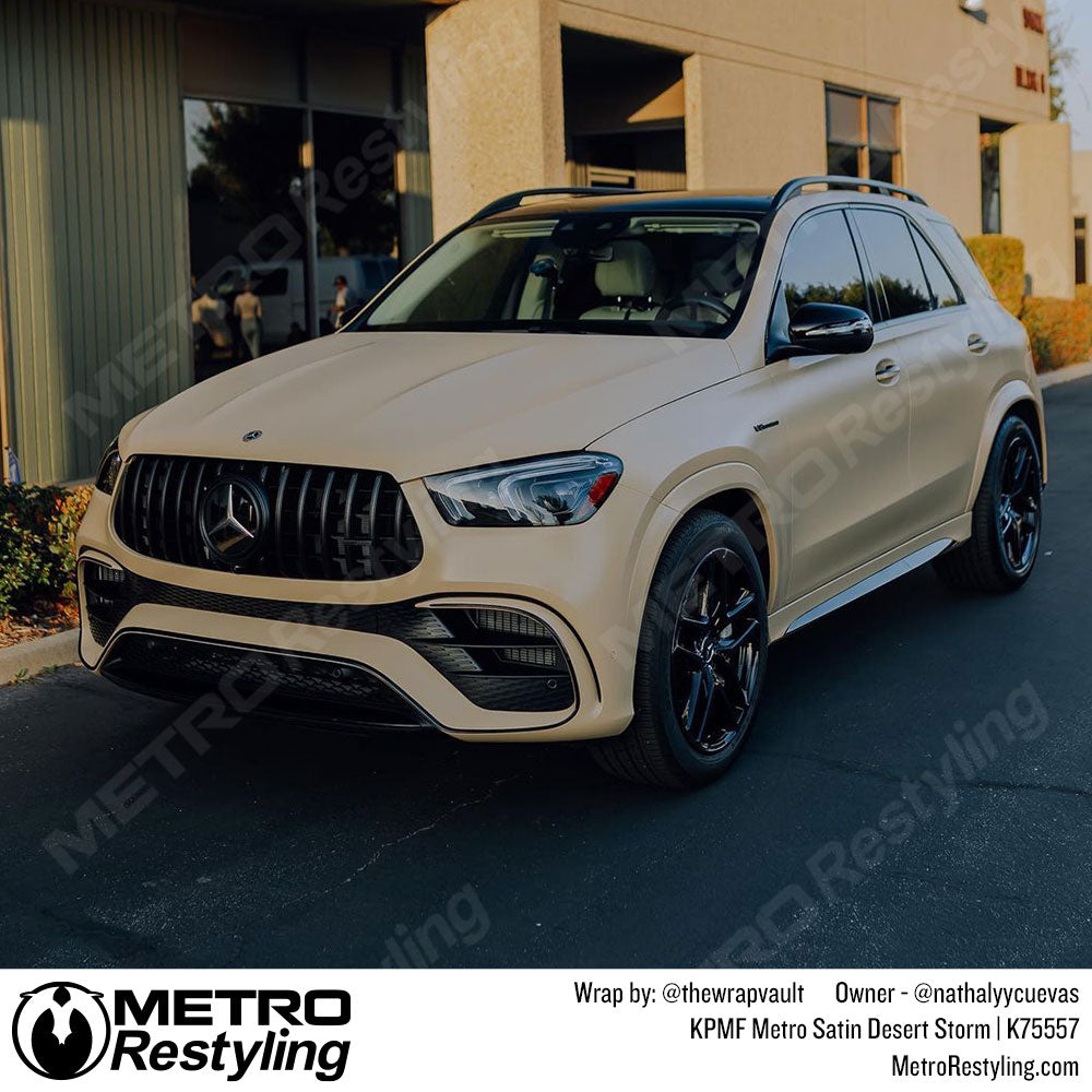 satin desert mercedes wrap