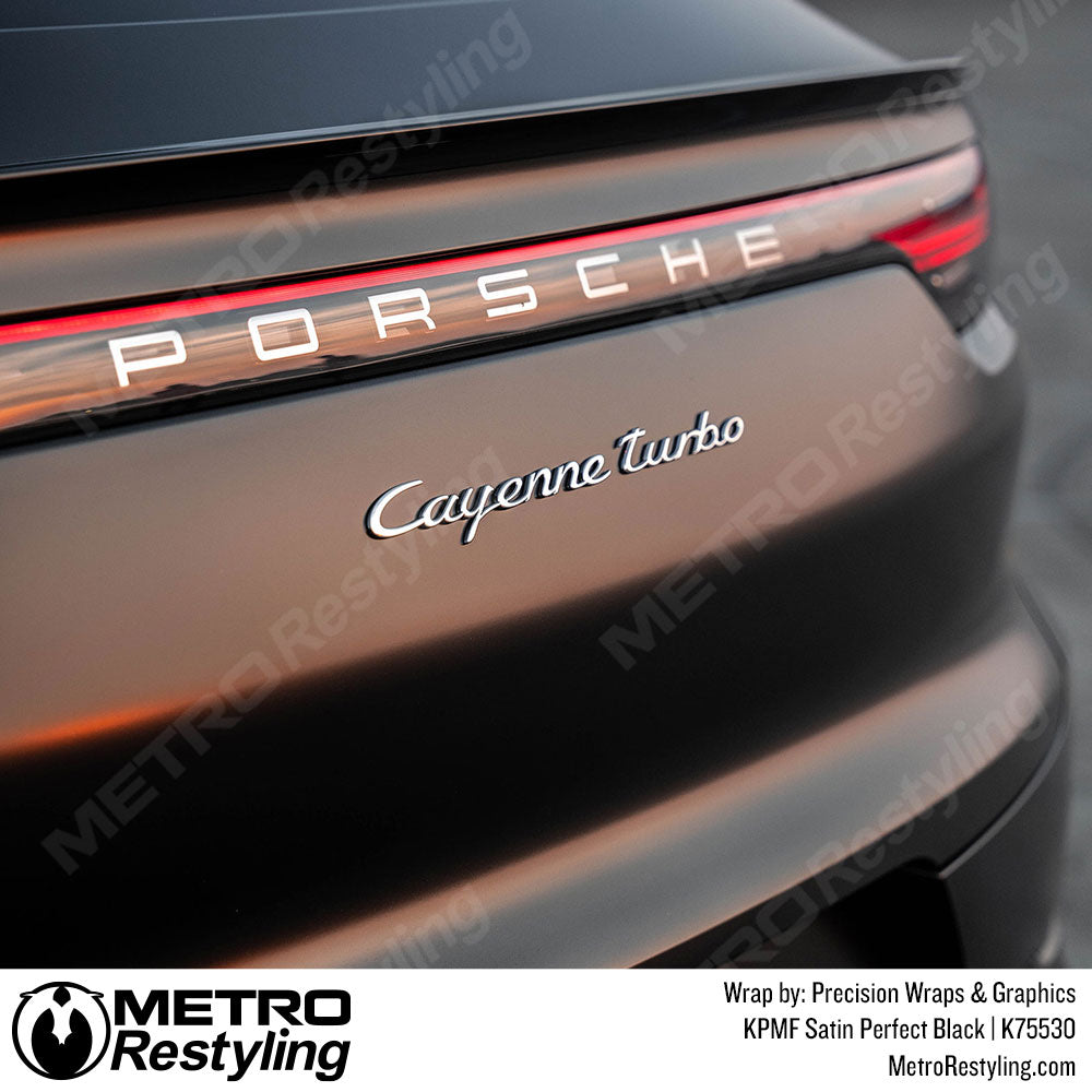 Satin Black perfect vinyl wrap