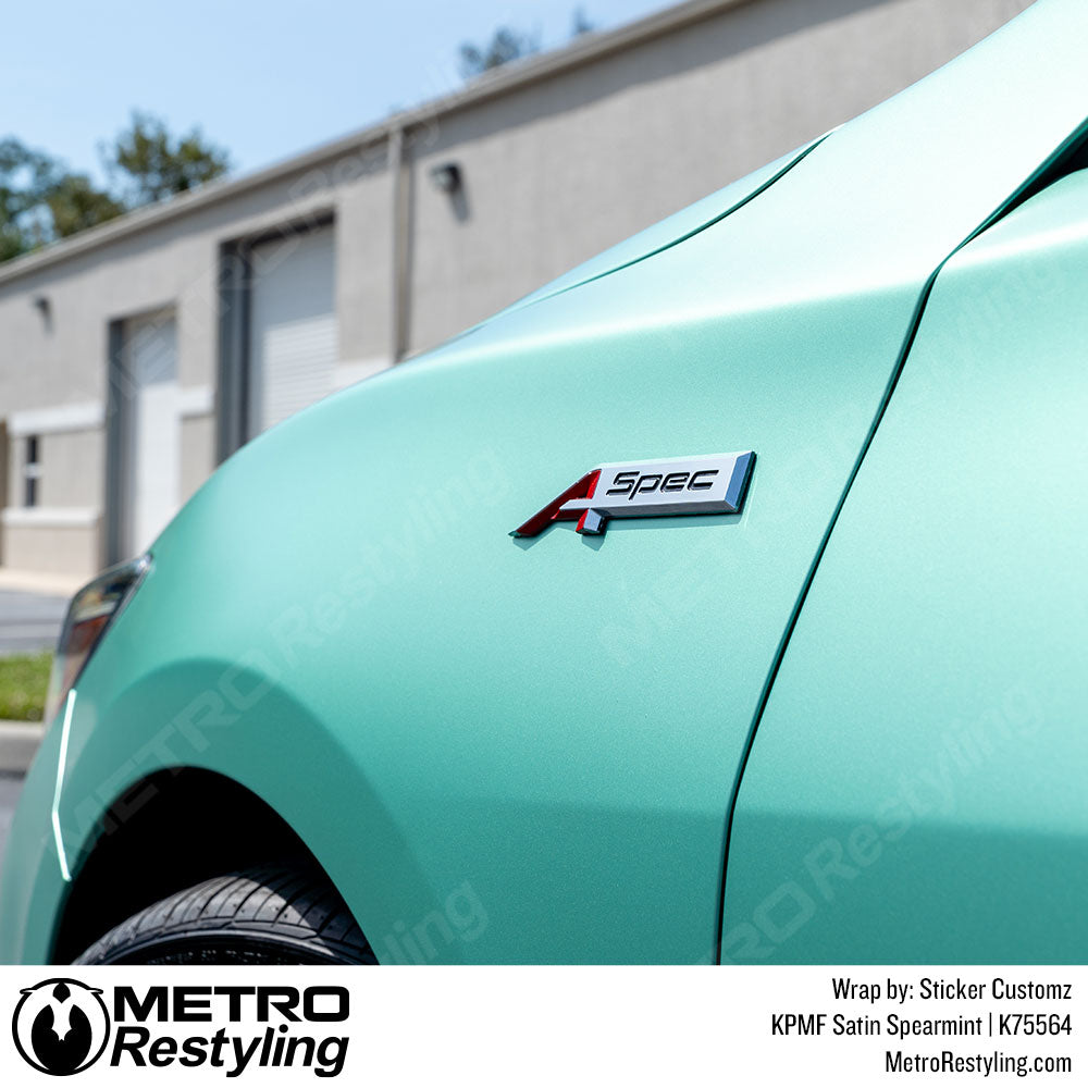 satin spearmint acura wrap