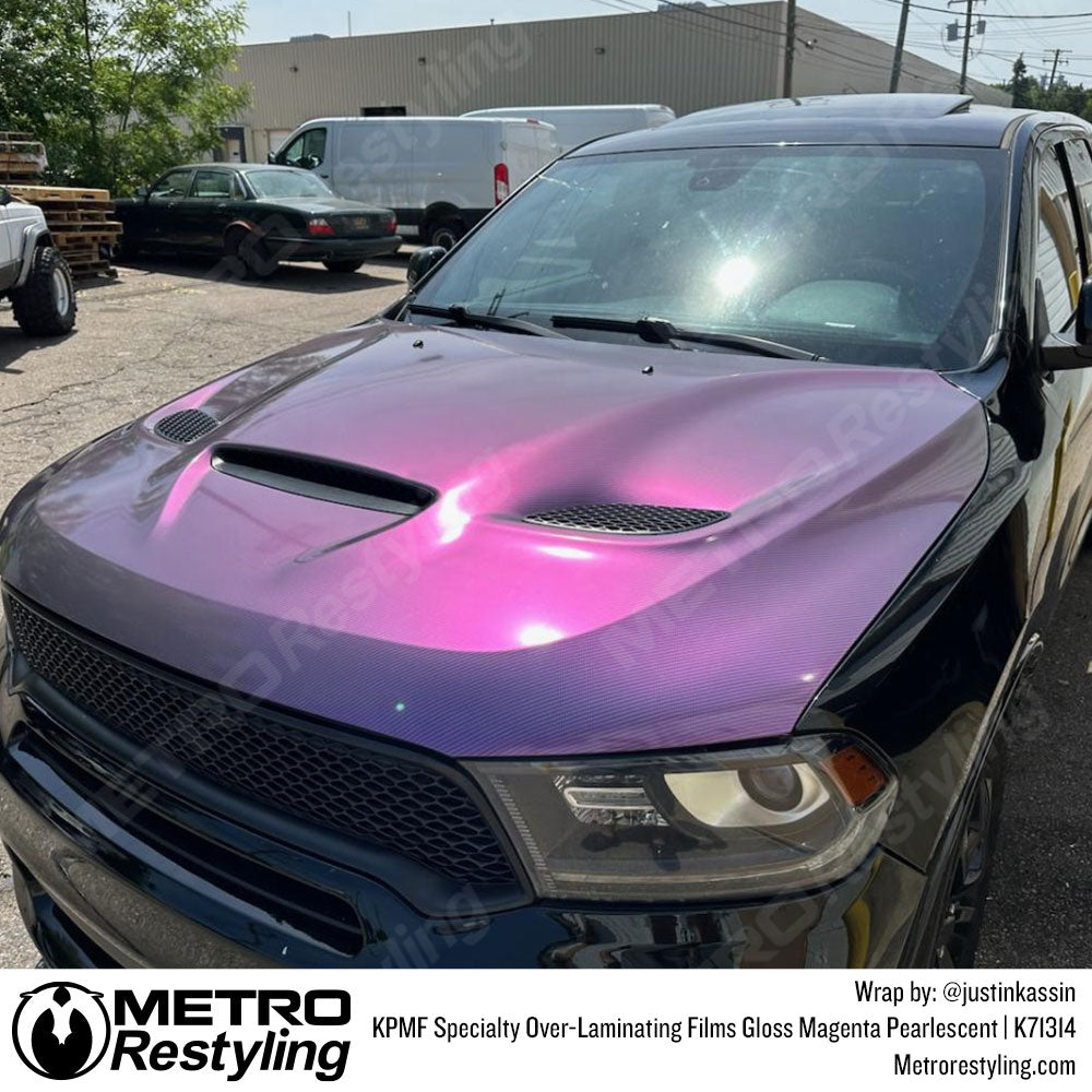 Gloss Magenta Pearlescent laminate