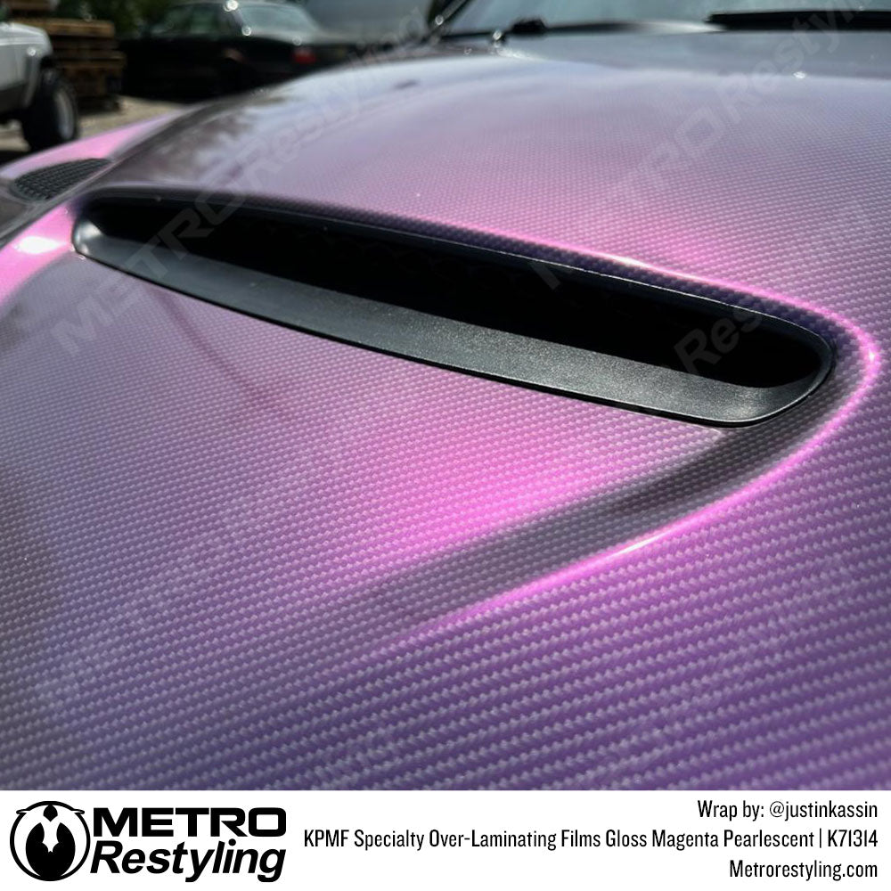 Magenta Pearlescent laminate