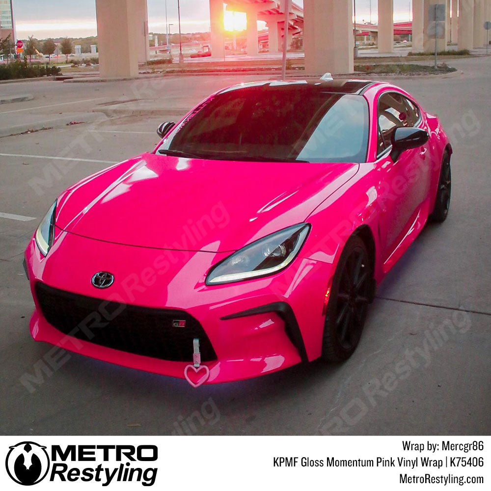gloss pink toyota wrap