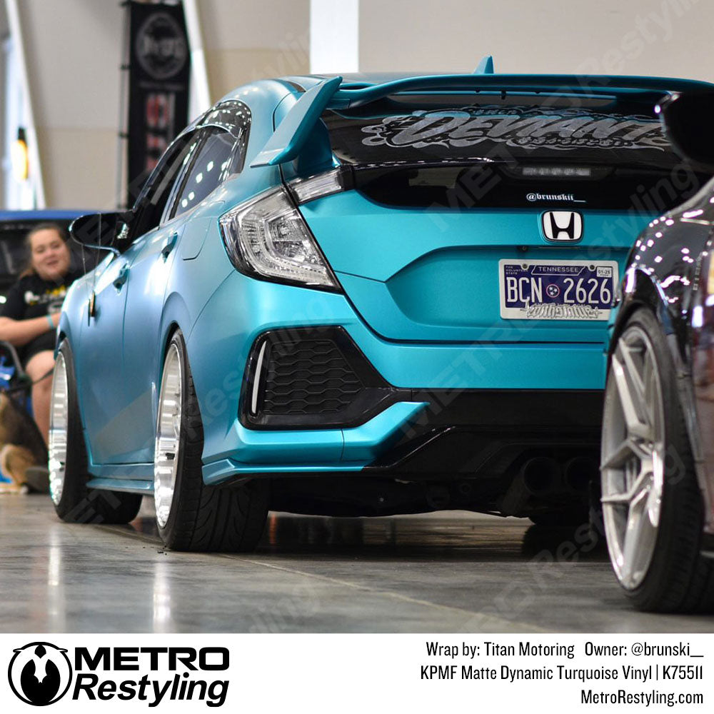 turquoise matte vinyl