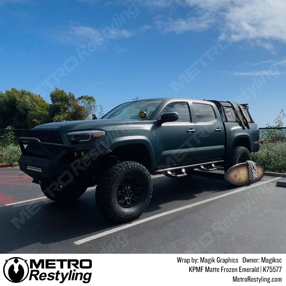 matte green tacoma wrap