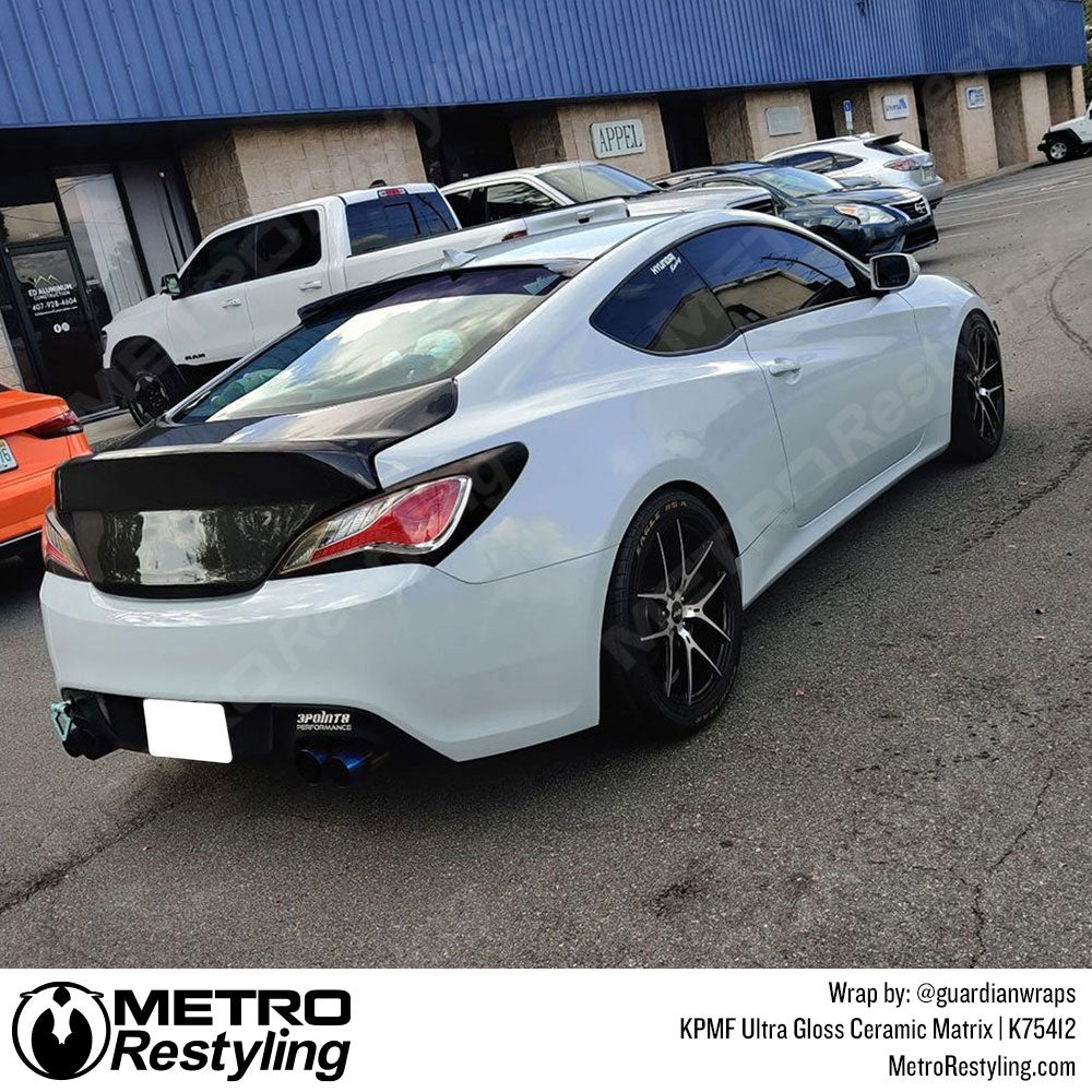 glossy gray hyundai wrap