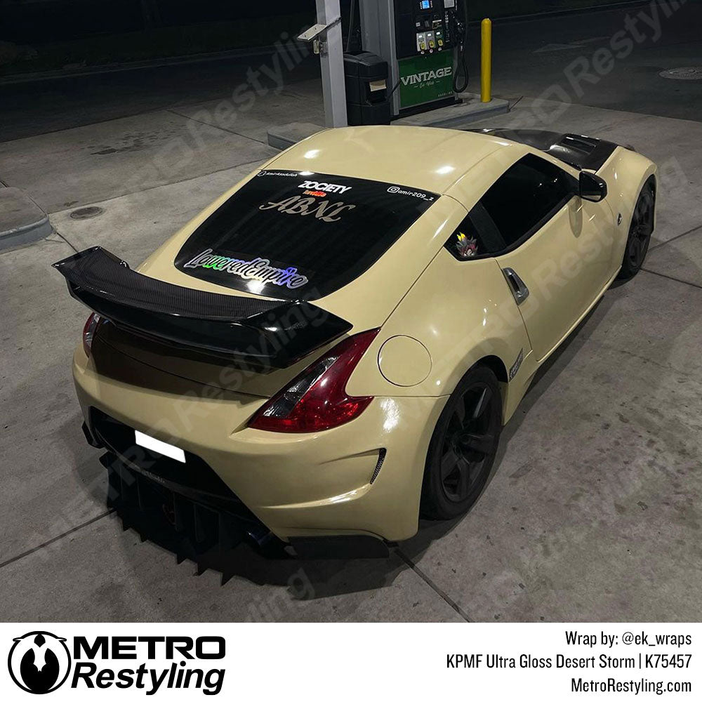 glossy tan nissan wrap