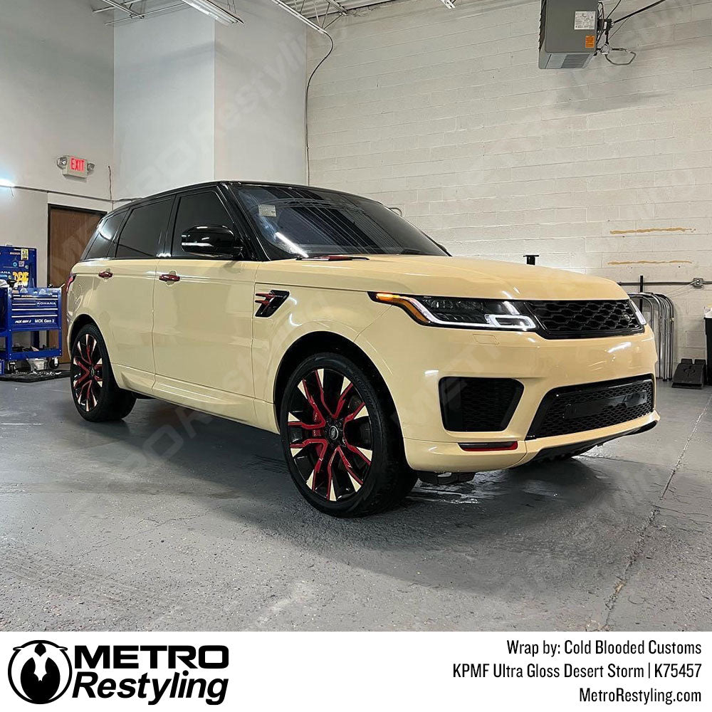tan range rover wrap