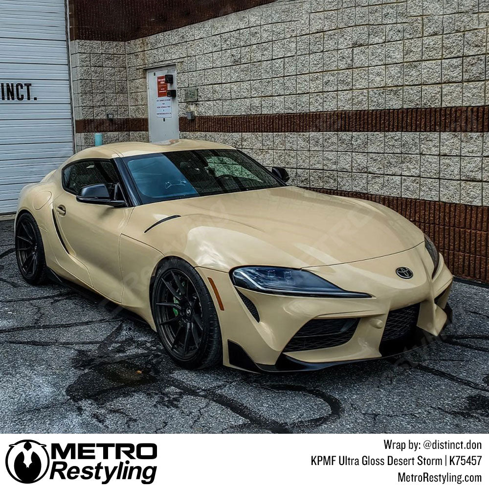 toyota tan vinyl wrap