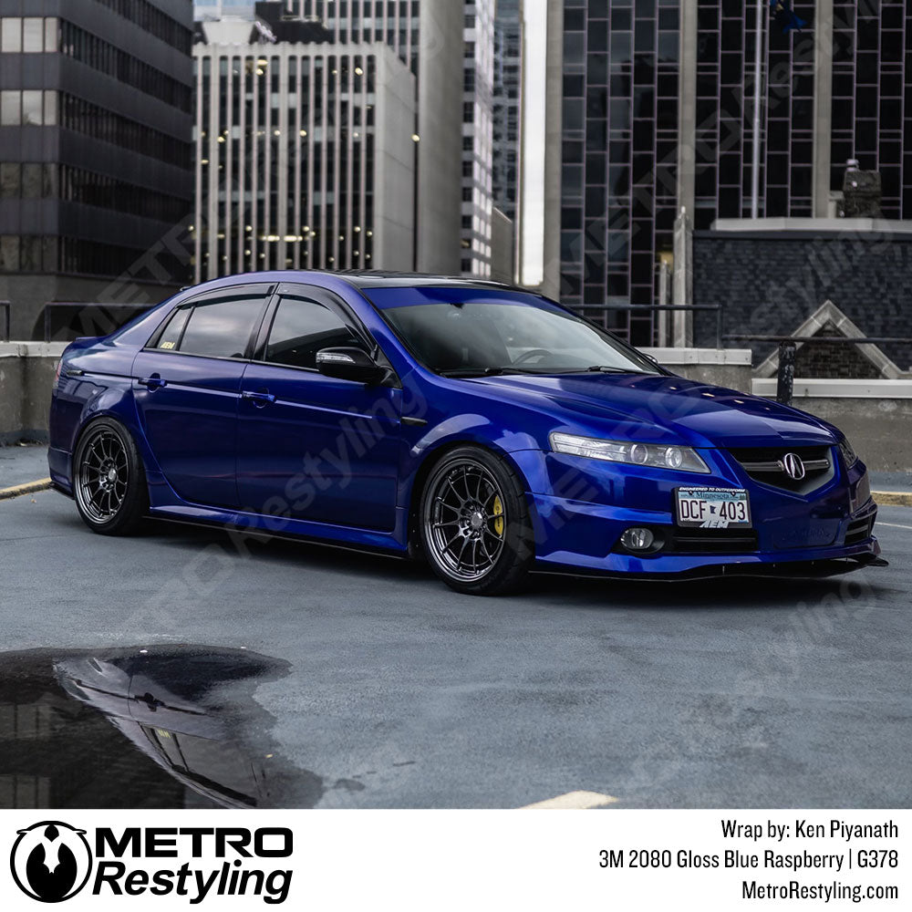 blue acura wrap
