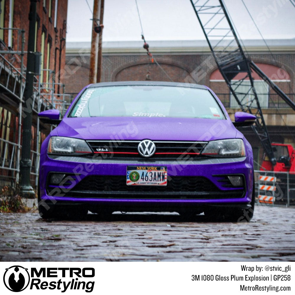 purple volkswagen wrap