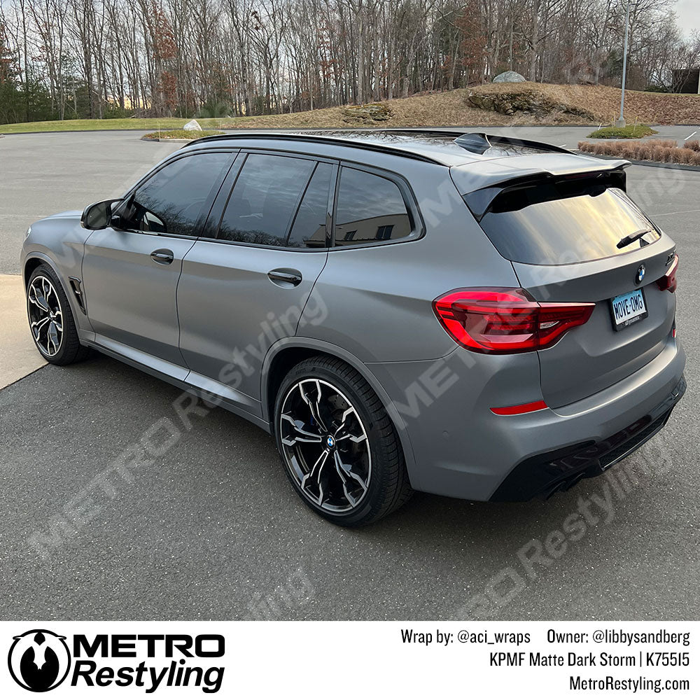 dark gray bmw wrap