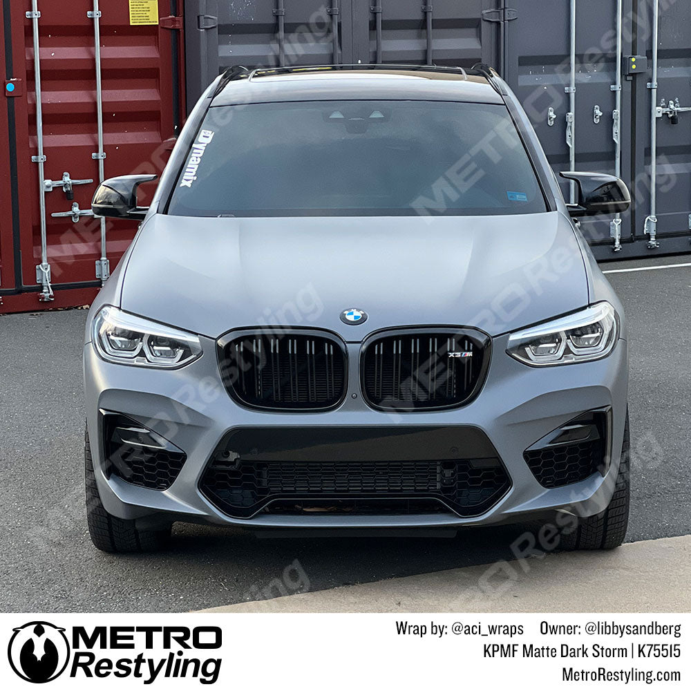 matte dark storm bmw wrap