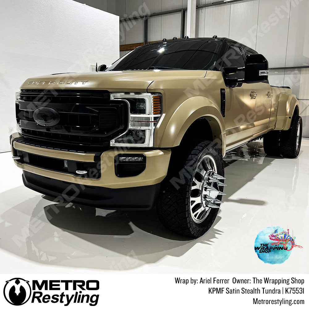 tan ford f 450 wrap