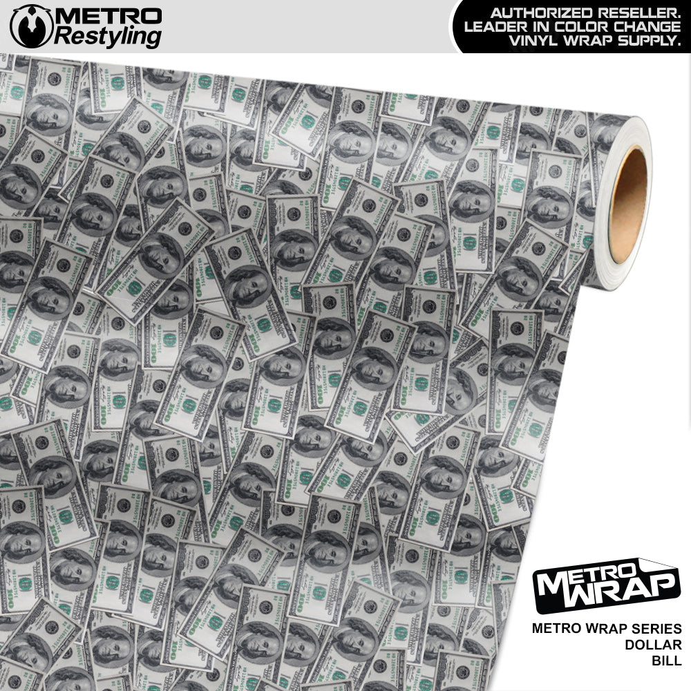 Metro Wrap $100 Dollar Bill Vinyl Film
